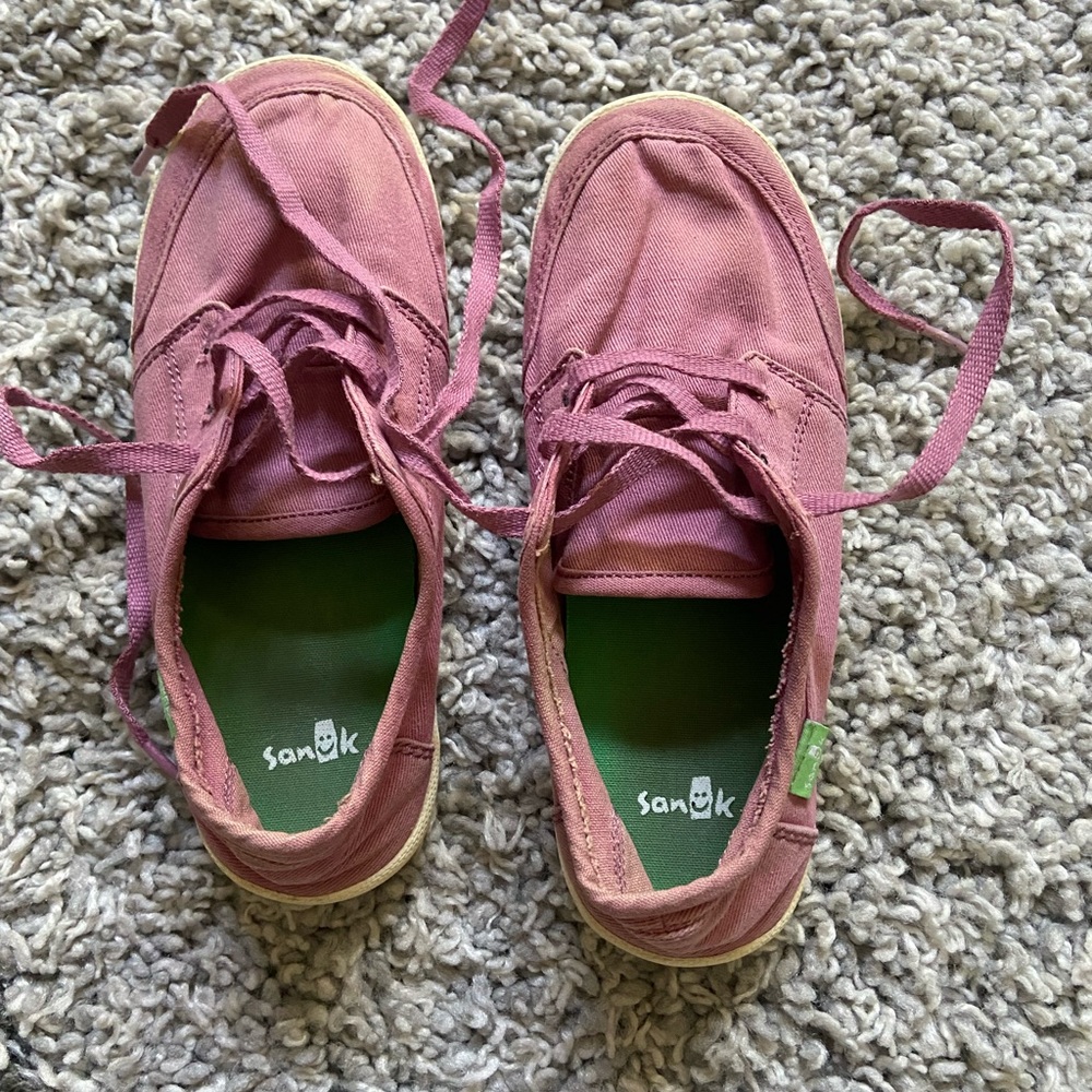 Sanuk Unisex-Child Lil Vagabond Lace Sneaker size 2 - Picture 2 of 12